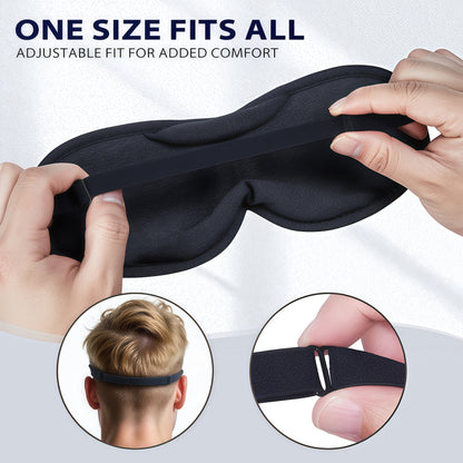 3D Sleep Mask - Blackout Eye Mask for Side Sleepers  Ultra-Thin&Breathable&Lightweight| ZLZQER