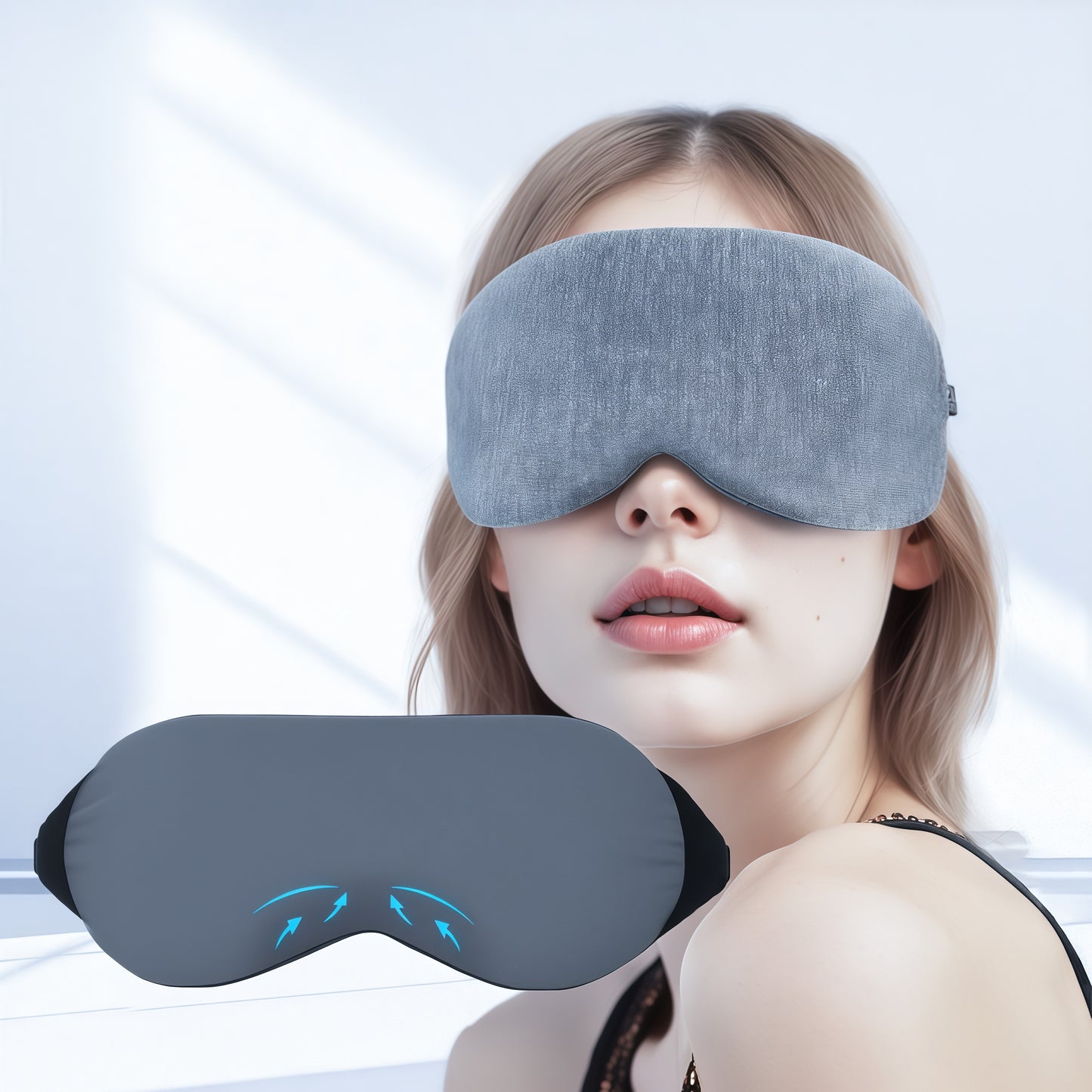 Cotton Sleep Mask - Ice Silk  Eye Mask  Light Blockout 100% | ZLZQER