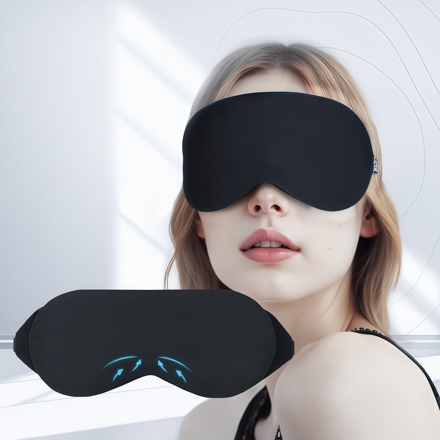 Cotton Sleep Mask - Ice Silk  Eye Mask  Light Blockout 100% | ZLZQER