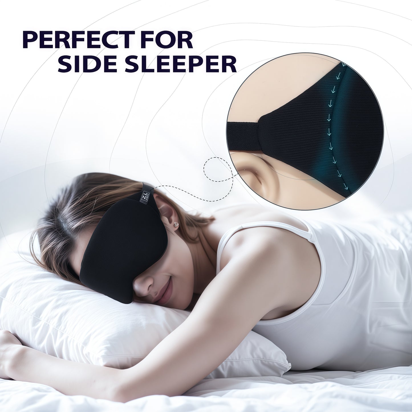 Cotton Sleep Mask - Ice Silk  Eye Mask  Light Blockout 100% | ZLZQER