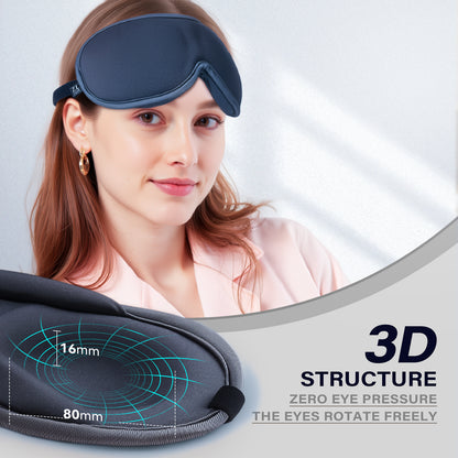 3D Sleep Mask - Blackout Eye Mask for Side Sleepers  Ultra-Thin&Breathable&Lightweight| ZLZQER